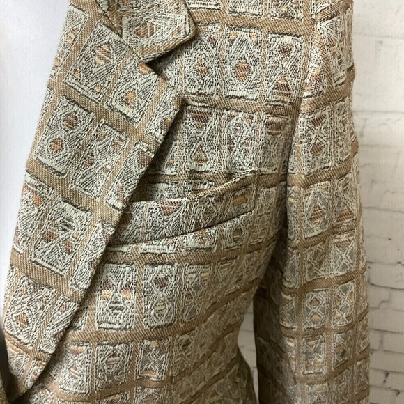 Jones New York Petite Womens Tan Bronze Blazer Business Jacket Size 4P U1 - Picture 8 of 12